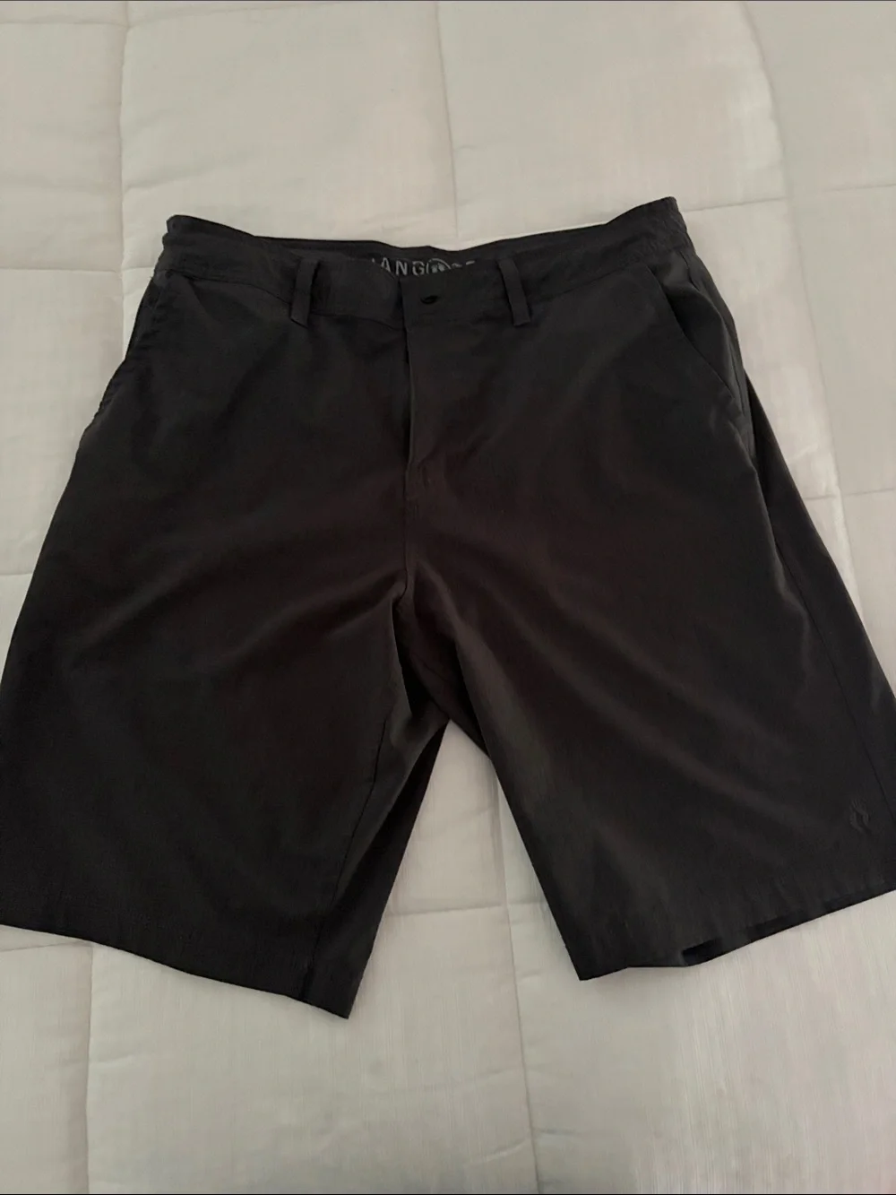 Hang Ten Black Flat-Front Men's Shorts